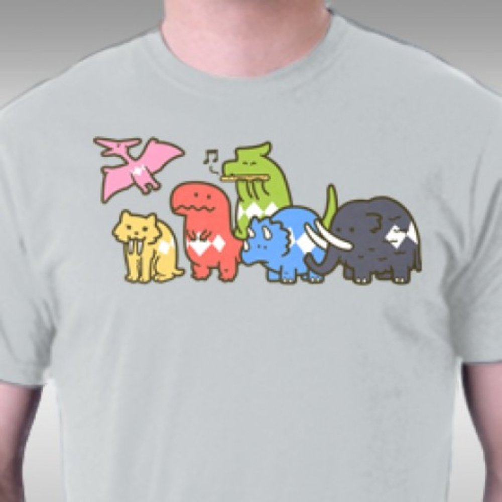 TeeFury Pet Dinosaurs Power Rangers Men's M